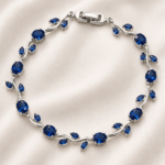 Navy Blue Tulip Bracelet