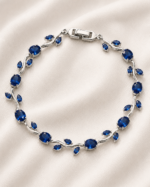 Navy Blue Tulip Bracelet