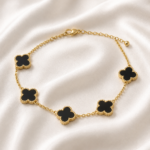 Black Clover Gold-Tone Charm Bracelet