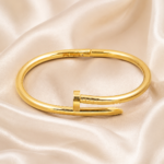 Golden Color Nail Cuff Bracelet