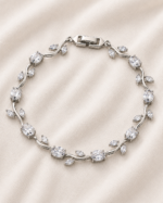 Silver White Tulip Bracelet