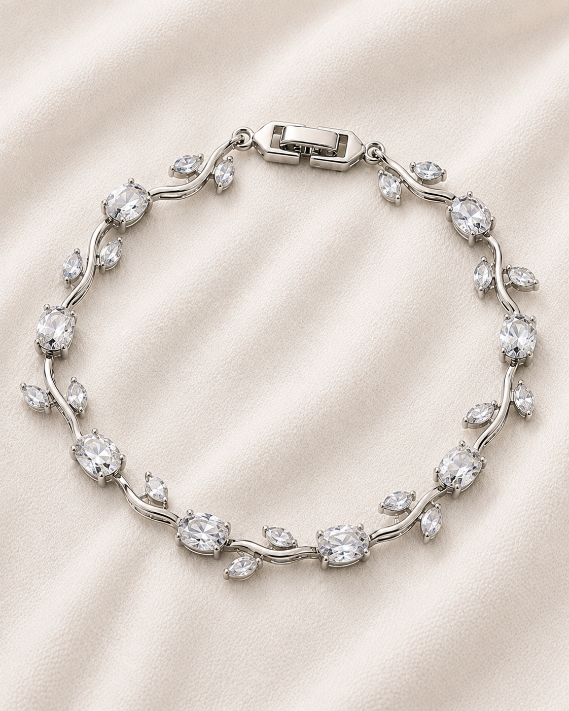 Tulip White Silver White Tulip Bracelet - Image 1