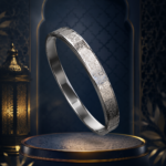 Ayat ul Kursi Silver Kara Bangle