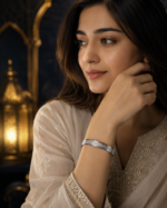 Ayat ul Kursi Silver Kara Bangle - Image 2