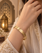 Ayat ul Kursi Gold Kara Bangle - Image 2