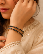 2 Pcs Black Stone Bangles - Image 2