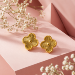 Elegant Clover Stud Earrings
