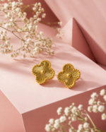 Elegant Clover Stud Earrings
