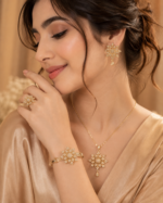 5-Piece Gold-Tone Floral Jewelry Set - Image 2