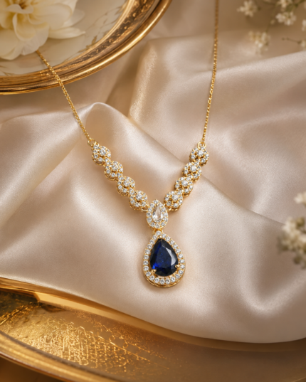 Elegant Teardrop Stone Necklace