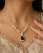 Elegant Teardrop Stone Necklace - Image 2