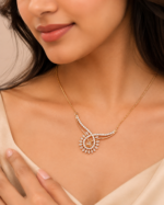 Gold-Tone Crystal Necklace - Image 2