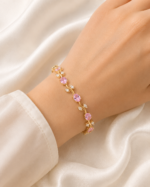 Beautiful Pink Tulip Bracelet - Image 2