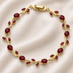Dark Red Tulip Bracelet