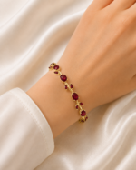 Dark Red Tulip Bracelet - Image 2