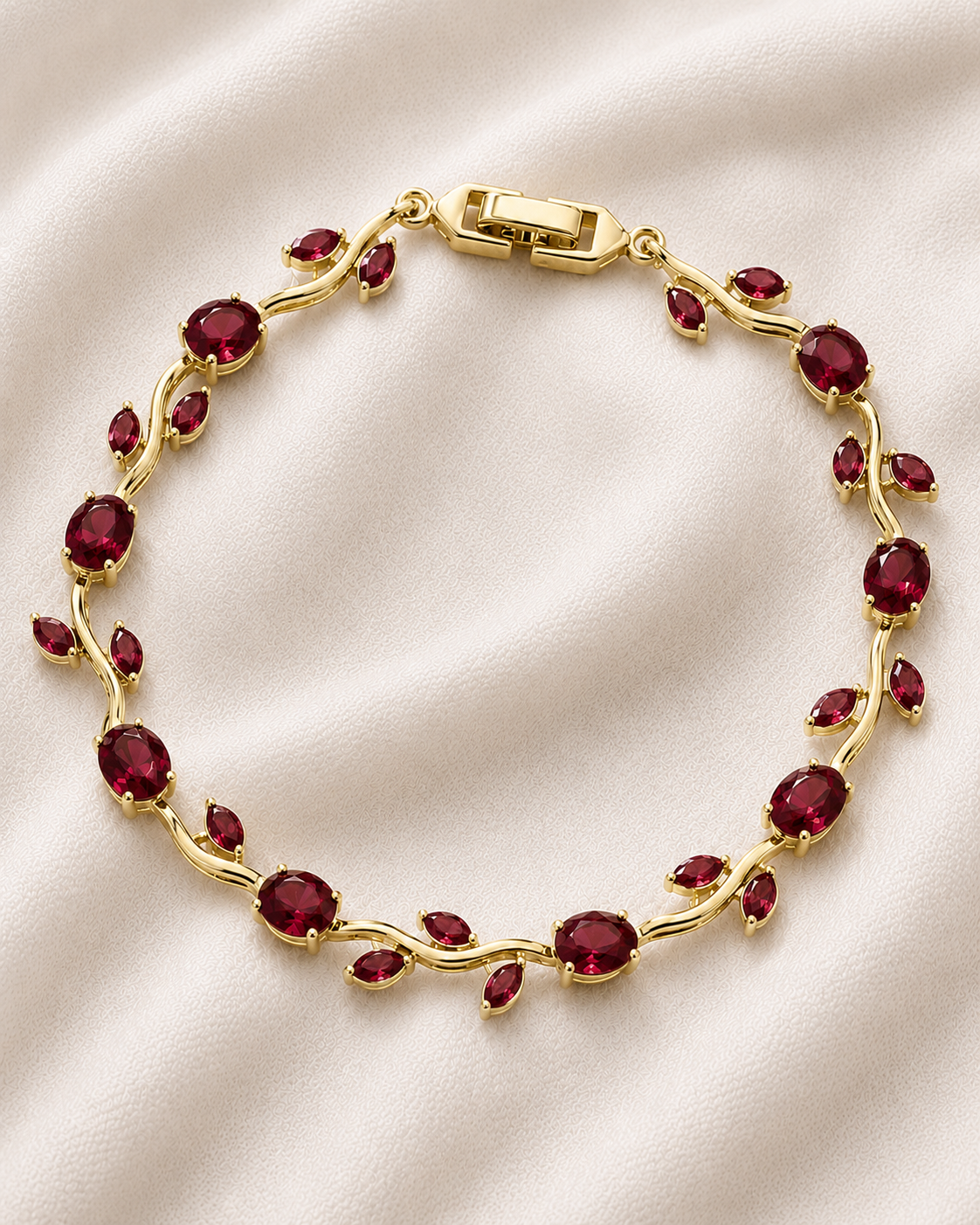 Tulip Red Dark Red Tulip Bracelet - Image 1