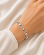 Silver White Tulip Bracelet - Image 2